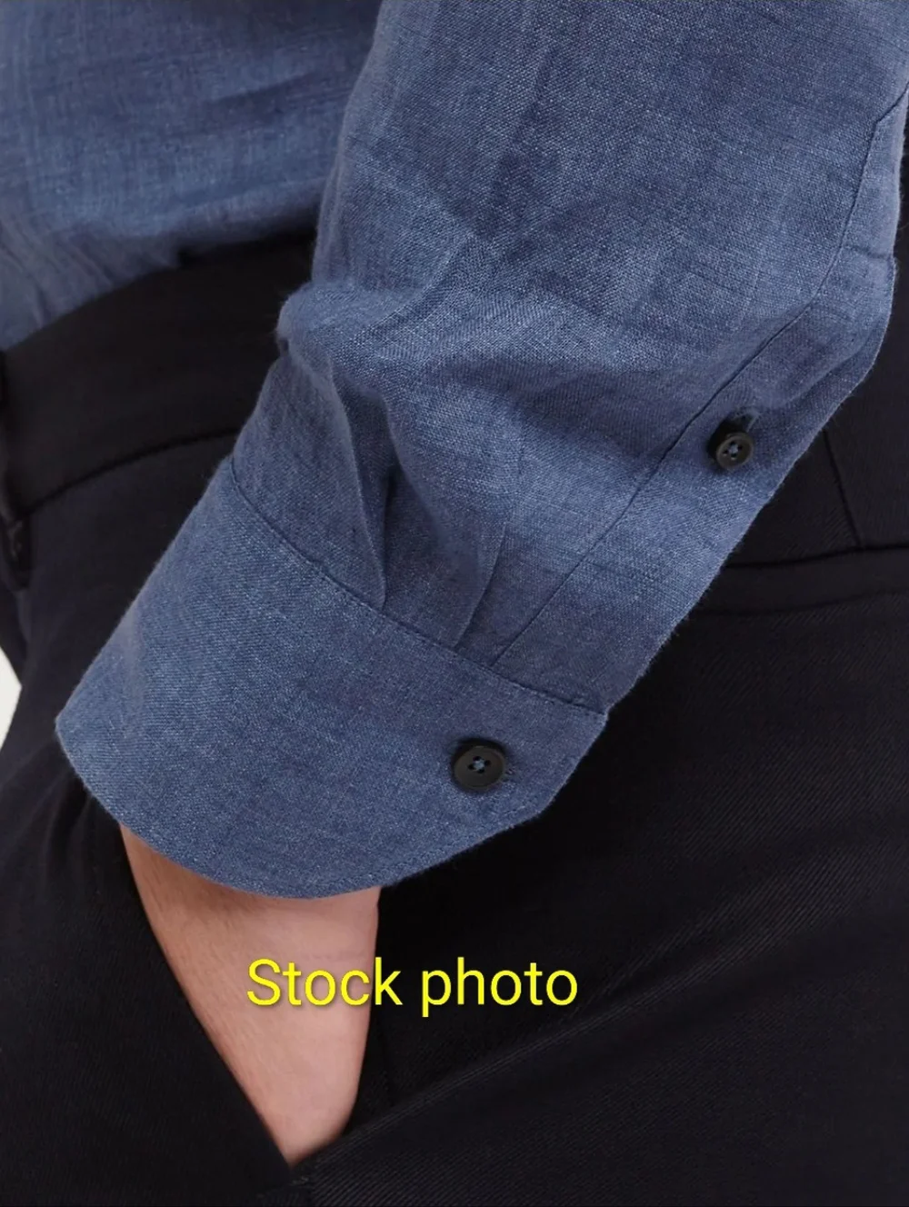 Xacus Long Sleeve Linen Button-Up Shirt - Picture 4 of 9